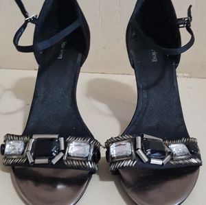 Spring satin heels. Size 10.